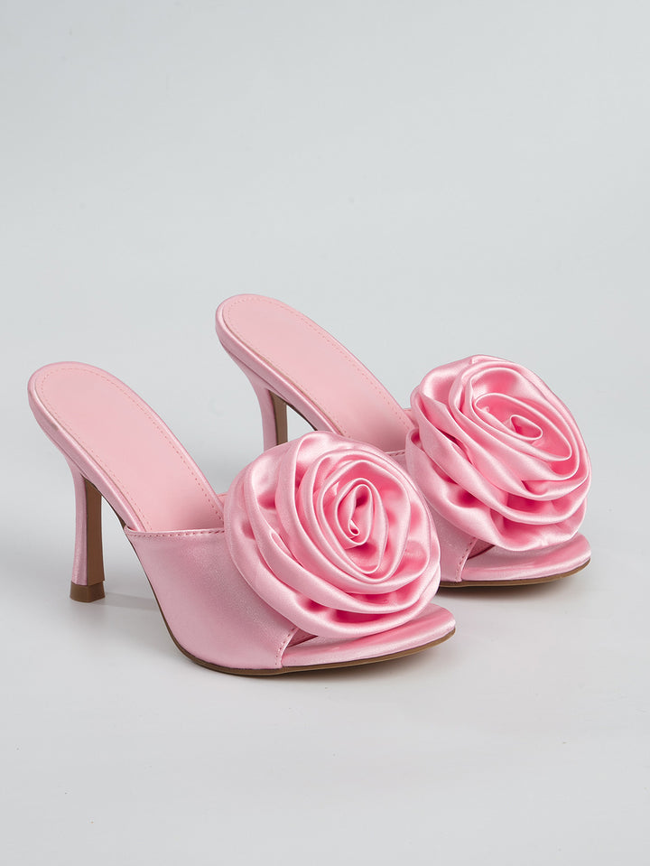 Rose Ladies Stiletto Heel High Heels-Womens Footwear-Zishirts