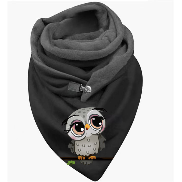 Women's Cotton Malaysia Warm Button Scarf-Scarves & Wraps-Zishirts