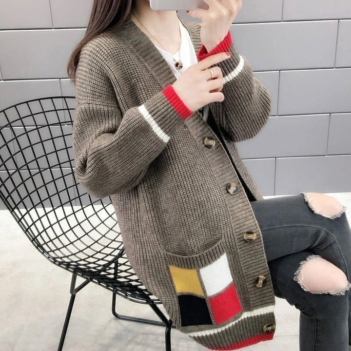 Versatile And Fashionable Outer Knitted Coat Loose-Jackets-Zishirts