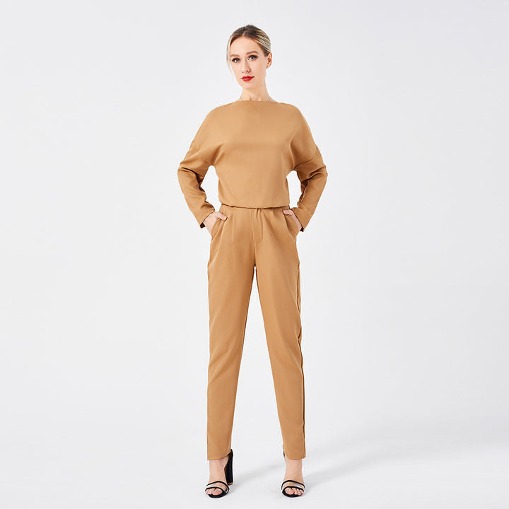 Sweater Two Piece Long Pants Set-Suits & Sets-Zishirts