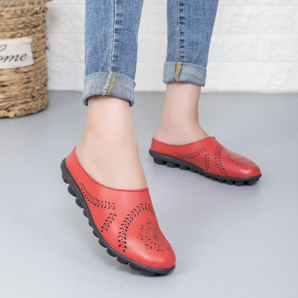 Women's Fashion Casual Solid Color Leather Shoes-Womens Footwear-Zishirts