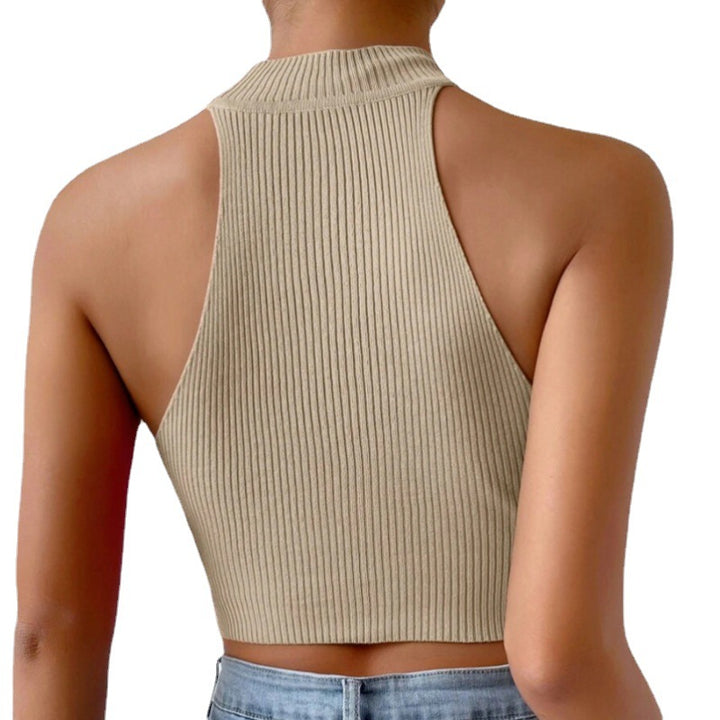 Cute Style Camisole Top Knitted Vest For Women-Blouses & Shirts-Zishirts