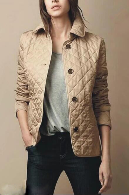 Fashionable Elegant Lapel Cotton-padded Jacket-Jackets-Zishirts