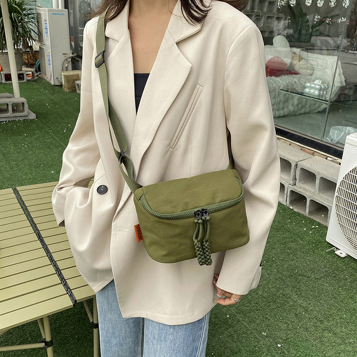 New Waist Bag Single Shoulder Crossbody Phone Bag Solid Color Simple-Women's Bags-Zishirts