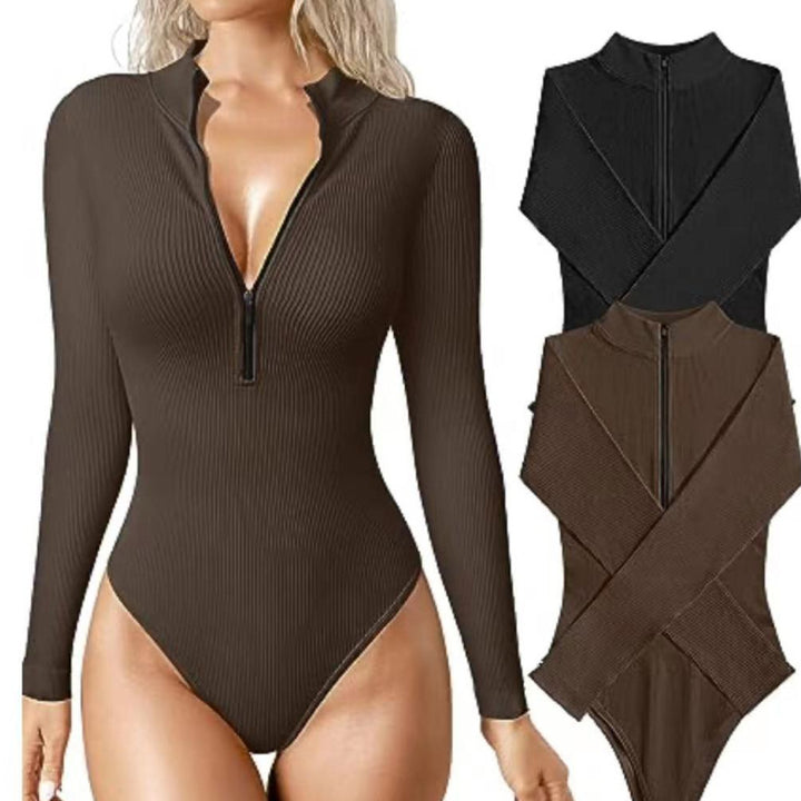 Fashion Long Sleeve Jumpsuit Seamless Slimming Shapewear For Women Romper-Womens 2024 March-Zishirts