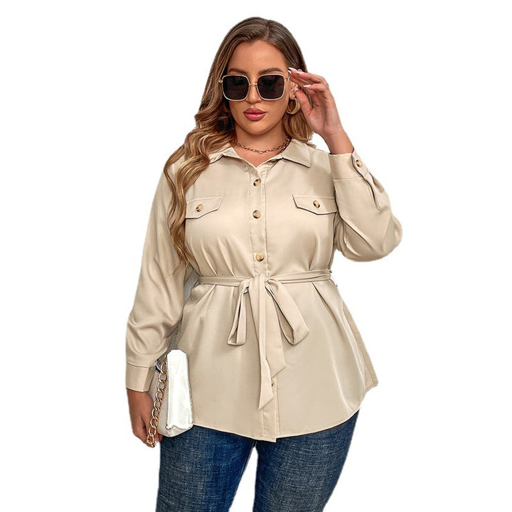 Women's Fashion Temperament Commute Cardigan Shirt-Jackets-Zishirts