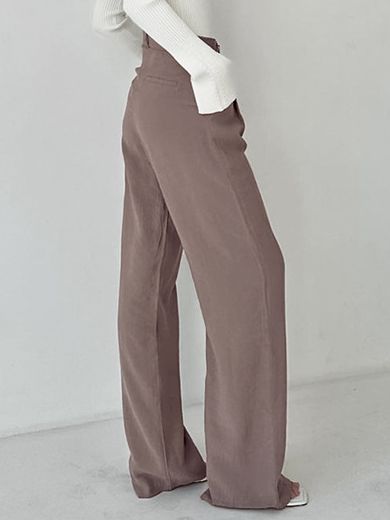 Women's Loose Fashionable Temperamental All-match High Waist Straight Pants-Suits & Sets-Zishirts