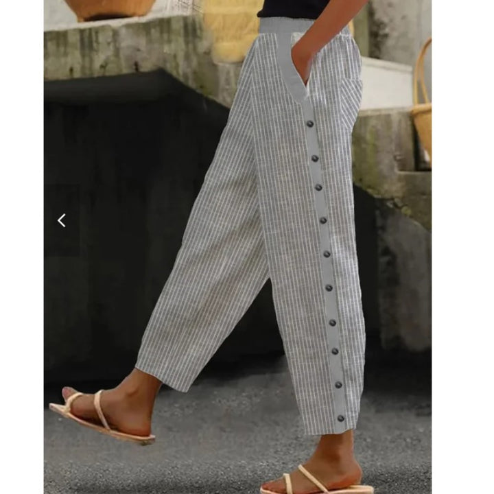 European And American Striped Casual Pants Loose Comfortable Outdoor-Suits & Sets-Zishirts