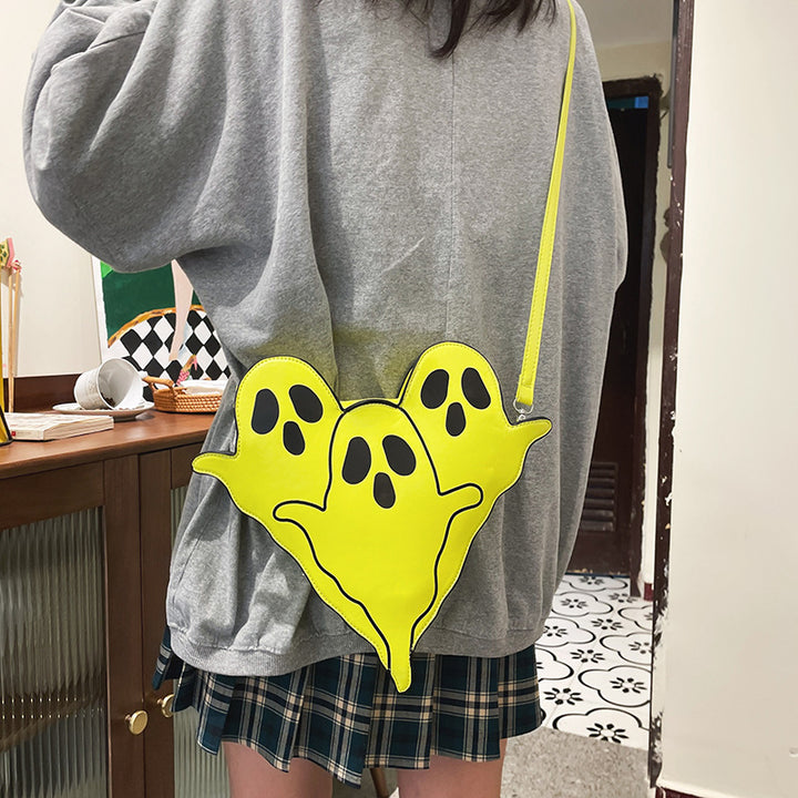 Halloween Bags Funny 3D Cartoon Ghost Cartoon Shoulder Bags Women Cute Cell Phone Purses Crossbody Bag-Women's Bags-Zishirts