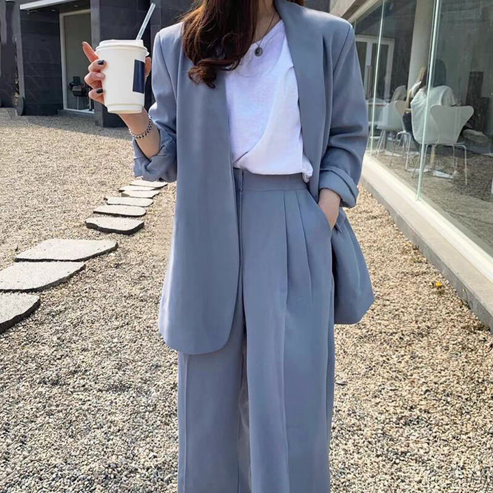 Women's Wide-leg Pants Suit-Suits & Sets-Zishirts