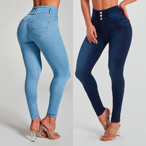 High Waist Jeans Women's Skinny Trousers Tight Stretch Shaping And Hip Lifting Pants-Womens 2024 March-Zishirts