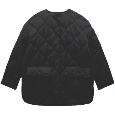 Women's Fashion Large Loose Pockets Quilted Cotton-padded Jacket Coat-Jackets-Zishirts