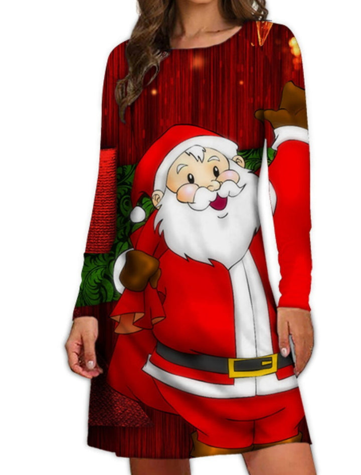 Women's Christmas Dress Tight Long Sleeve-Women's Outerwear 2023-Zishirts