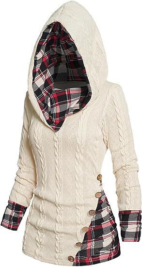 Bedford Cord Hooded Casual Pullover Sweater-Women's Outerwear 2023-Zishirts