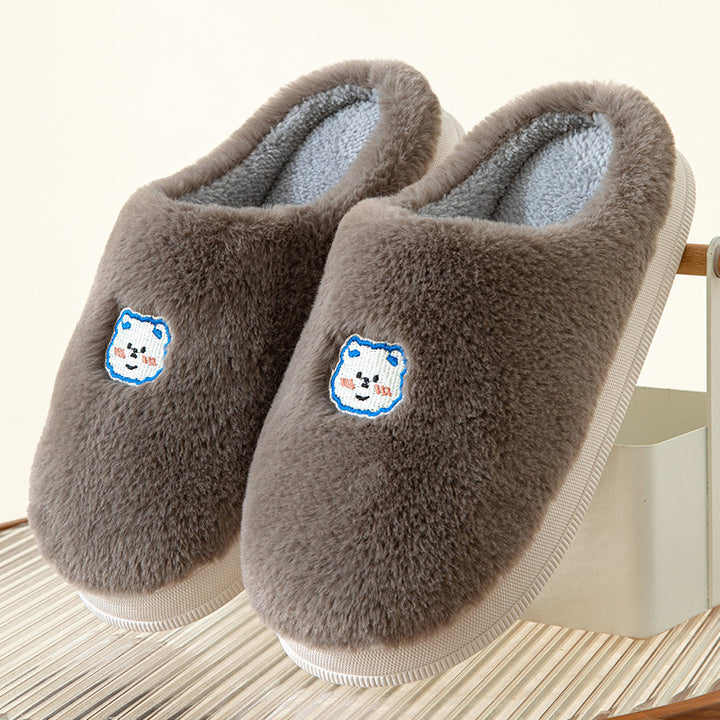 Couple Slippers Winter Household Indoor-Womens Footwear-Zishirts