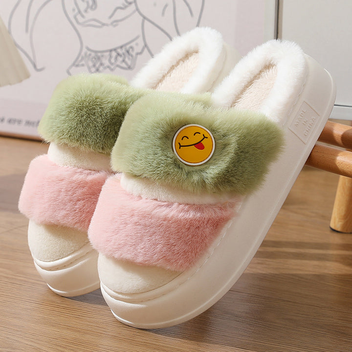 Thermal Cotton Slippers Cute Cartoon Winter Thickening-Womens Footwear-Zishirts