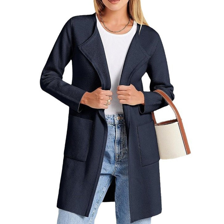 Comfort And Casual Turn-down Collar Coat Women-Women's Outerwear 2023-Zishirts