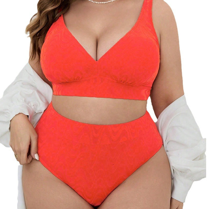 Women's Halter Strap Plus Size Split Bikini-0-Zishirts