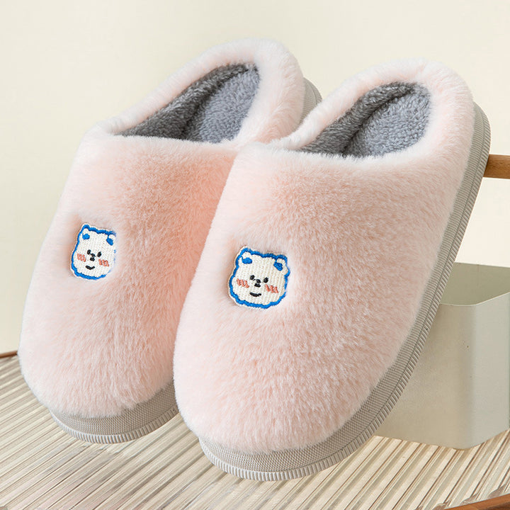 Couple Slippers Winter Household Indoor-Womens Footwear-Zishirts