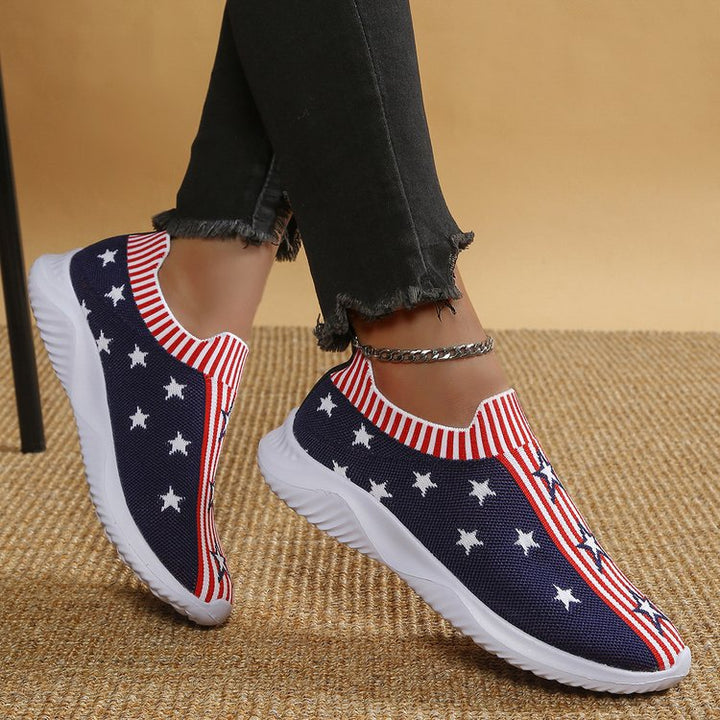 Large Size Flyknit Casual Pumps Women's Fashion XINGX-Womens Footwear-Zishirts