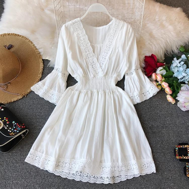 Korean Holiday Beach Dress For Women-Lady Dresses-Zishirts