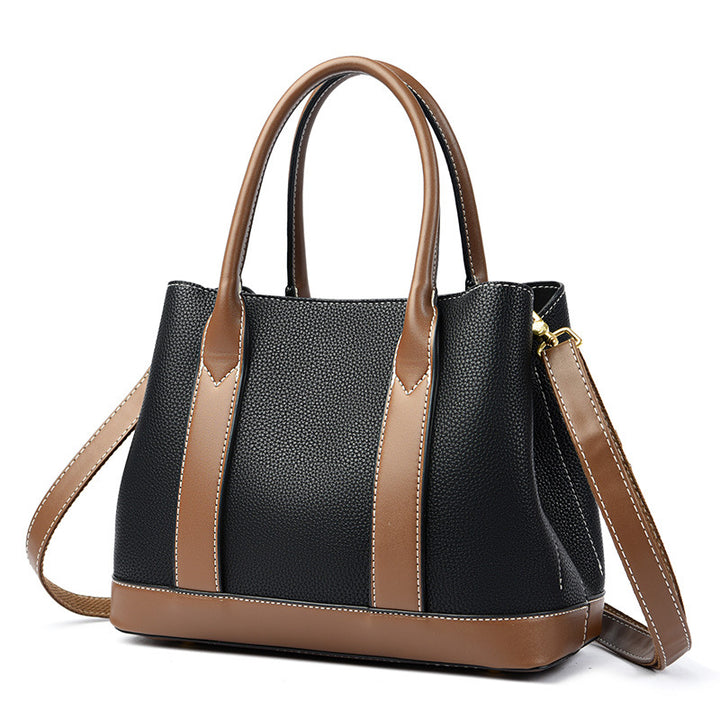 Women's Fashion Contrast Color Bag Capacity Shoulder Crossbody Bag-Women's Bags-Zishirts