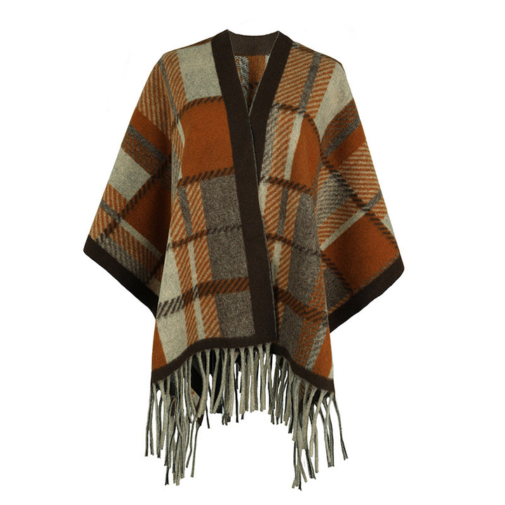 Tassel Cape And Shawl Female-Scarves & Wraps-Zishirts