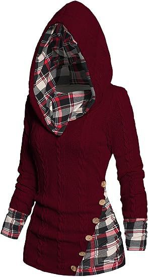 Bedford Cord Hooded Casual Pullover Sweater-Women's Outerwear 2023-Zishirts