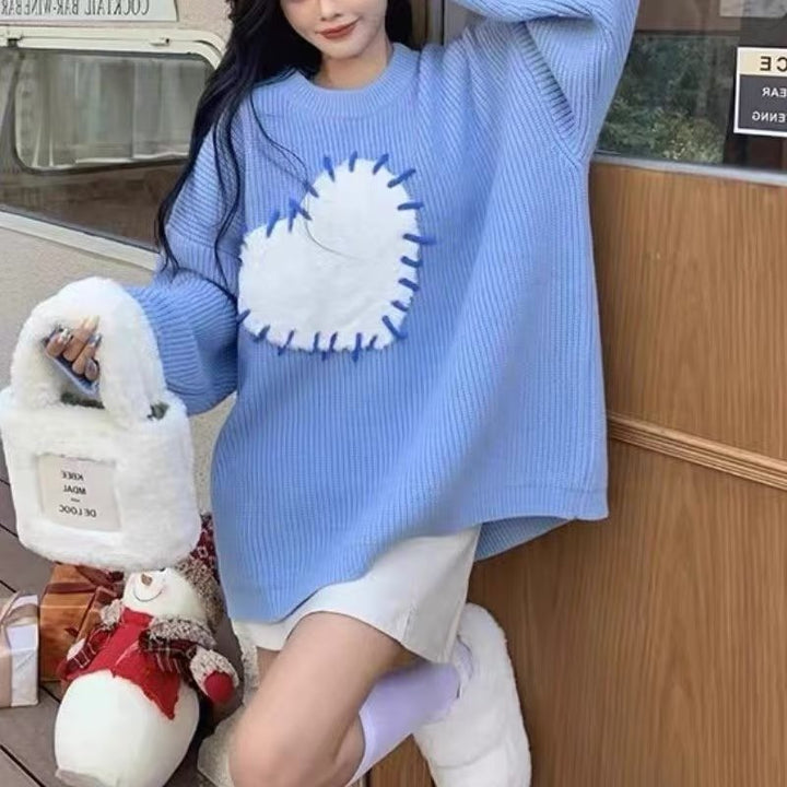 Lazy And Loose Love Soft Glutinous Sweater For Women-Sweaters-Zishirts