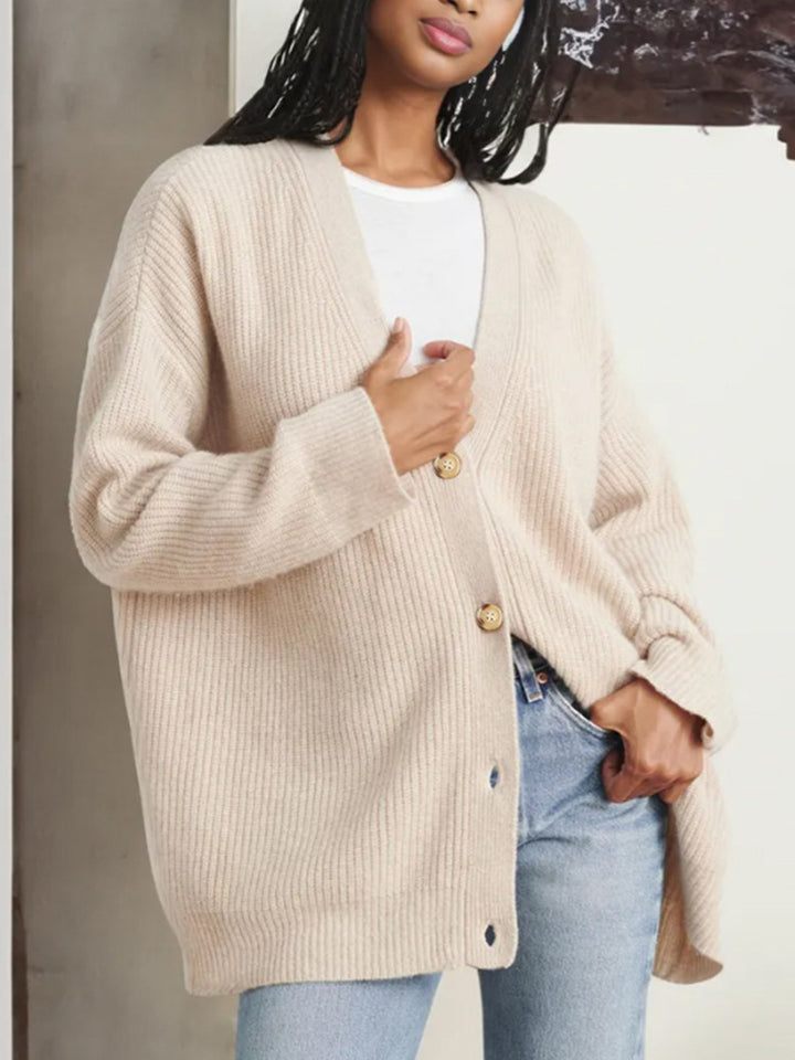 Popular Solid Color Cardigan Sweater Coat For Women-Sweaters-Zishirts