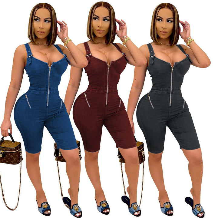 Elegant Strap Backless Jumpsuit For Women-Womens 2024 March-Zishirts