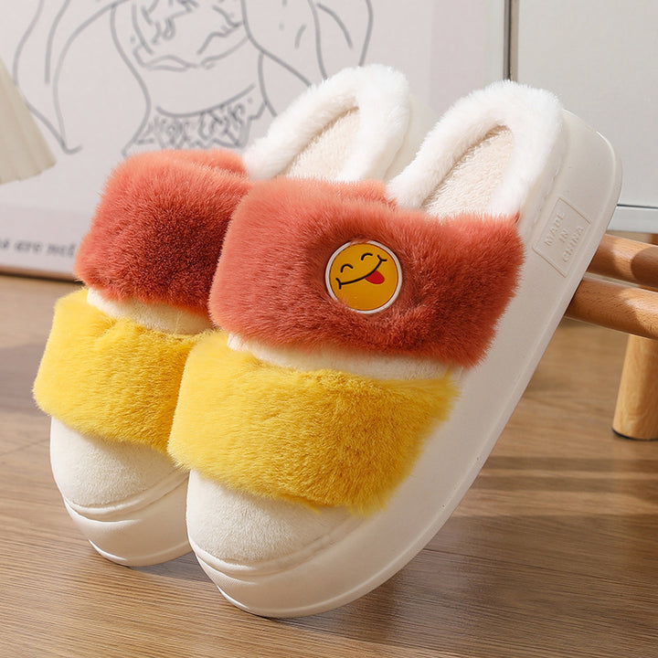 Thermal Cotton Slippers Cute Cartoon Winter Thickening-Womens Footwear-Zishirts