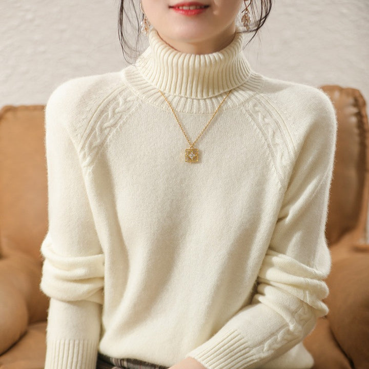 Women's Turtleneck Pullover Japanese Style-Suits & Sets-Zishirts