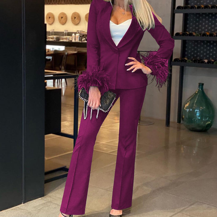 Women's Long Sleeve Long Fashion Casual Set-Suits & Sets-Zishirts