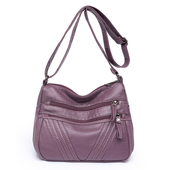 Women's Fashion Casual Crossbody Soft Leather Multi-pocket Shoulder Bag-Women's Bags-Zishirts