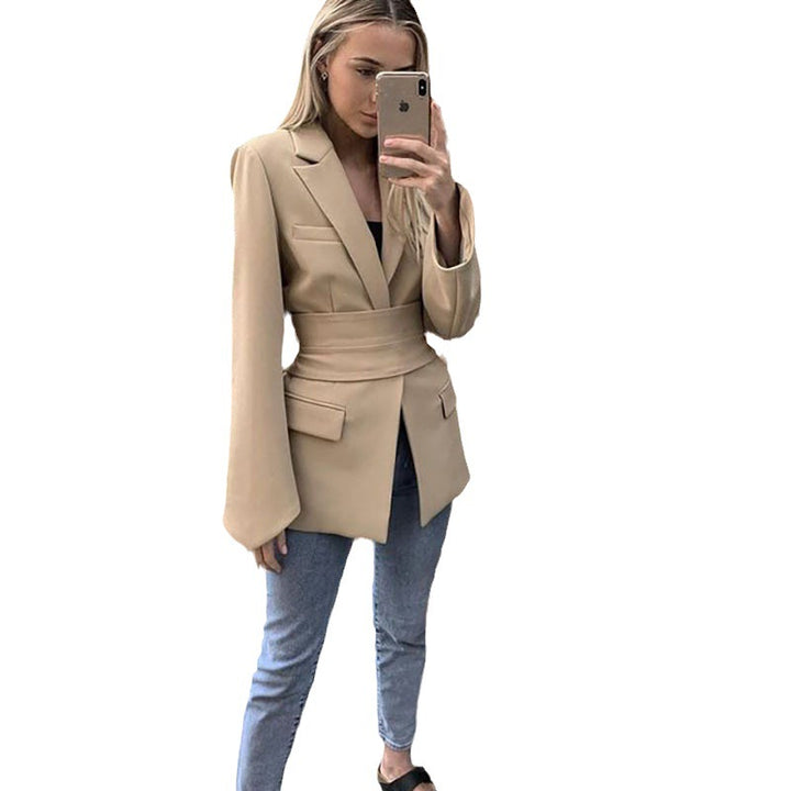 Women's Fashion Casual Solid Color Suit Coat-Jackets-Zishirts