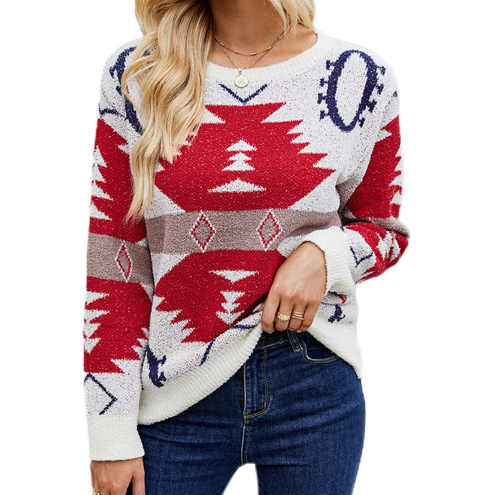 Women's Knitwear Christmas Long Sleeve Sweater For Women-Sweaters-Zishirts