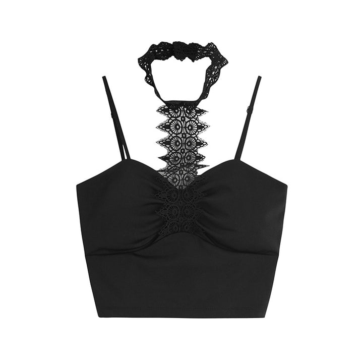 Halter Lace Chest Wrap Women's Camisole-Suits & Sets-Zishirts