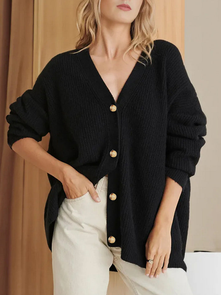 Popular Solid Color Cardigan Sweater Coat For Women-Sweaters-Zishirts