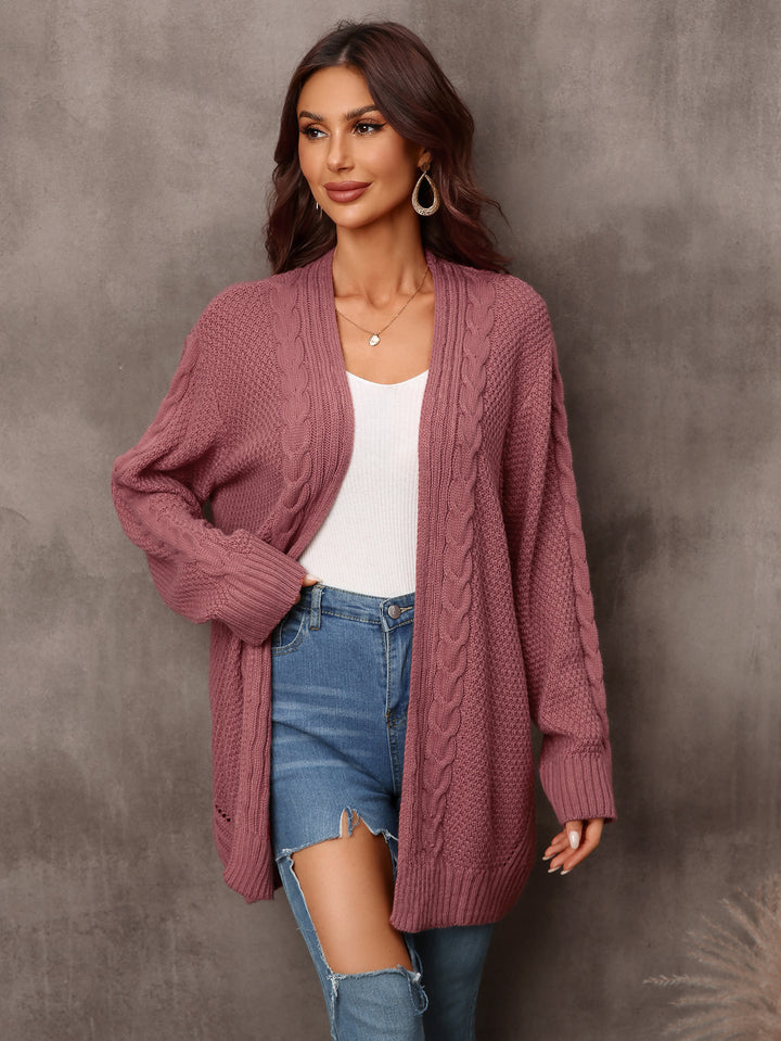 Autumn And Winter New Women's Cardigan Irregular Sweater Hollow Out Sweater Coat-Womens 2024 March-Zishirts