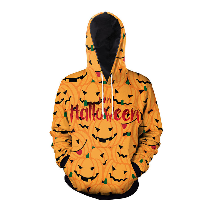 Women's Halloween Couple Loose Hooded Sweater-Suits & Sets-Zishirts