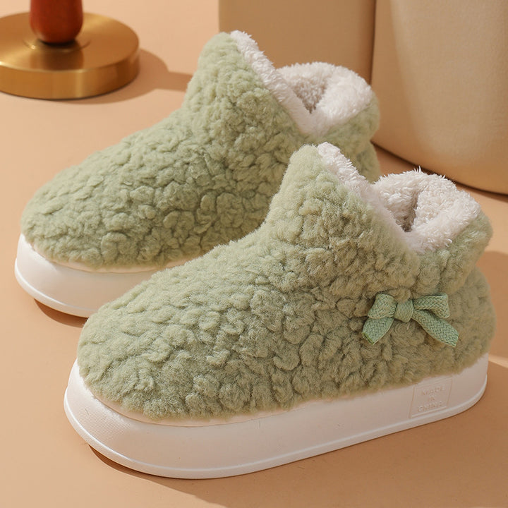 Thickened Fleece-lined Winter Cotton Shoes Indoor And Outdoor-Womens Footwear-Zishirts