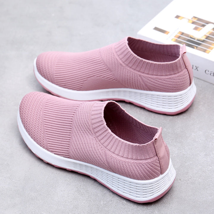 Women's Flying Woven Shoes Breathable Lightweight Mesh Surface-Womens Footwear-Zishirts