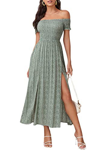 Women's Fashion Casual Bohemian Floral Print Dress-Lady Dresses-Zishirts