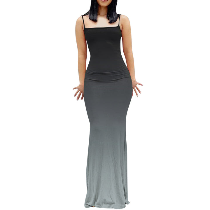 Women's Fashion Casual Slim Digital Printing Long Dress-Lady Dresses-Zishirts