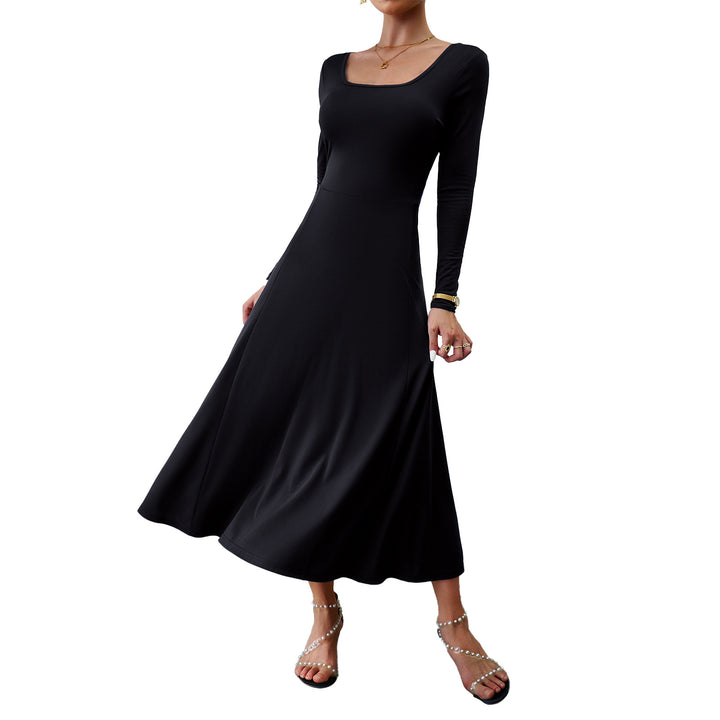 Women's Fashionable Elegant Waist-controlled Long Sleeves Dress-Lady Dresses-Zishirts