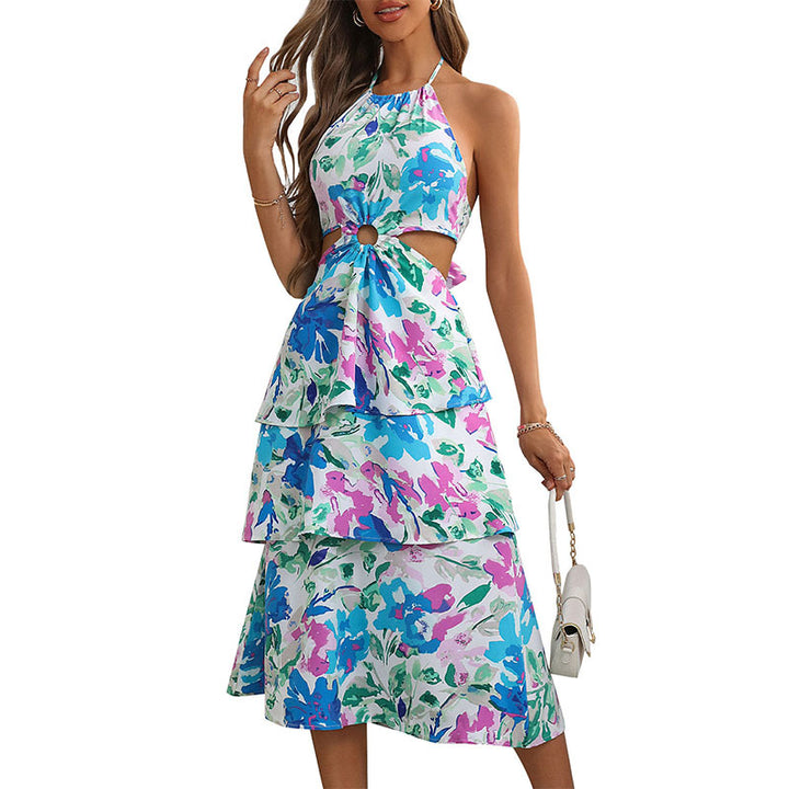 Women's Fashion Personalized Printed Bow Dress-Womens 2024 March-Zishirts