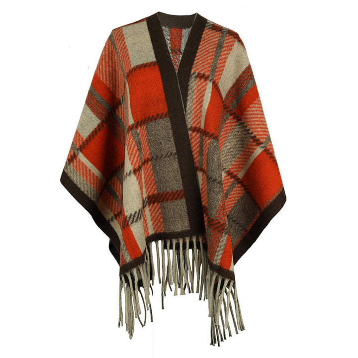 Tassel Cape And Shawl Female-Scarves & Wraps-Zishirts