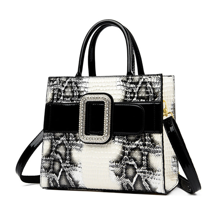 Light Luxury Cross-border Snake Pattern Middle-aged Cross-border New Arrival Elegant Women's Bag-Women's Bags-Zishirts