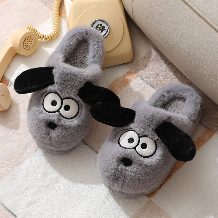 Cotton Slippers Female Cute Winter Indoor-Womens Footwear-Zishirts